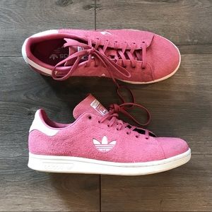 Adidas Pink Suede White Stan Smith Womens